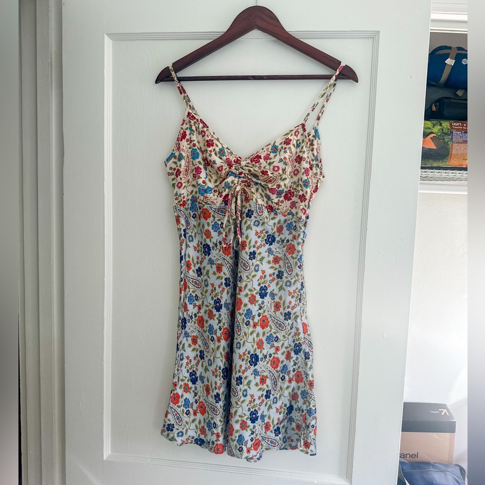 Verge Girl Chelsea Girls Bias Cut Floral Paisley Mini Dress